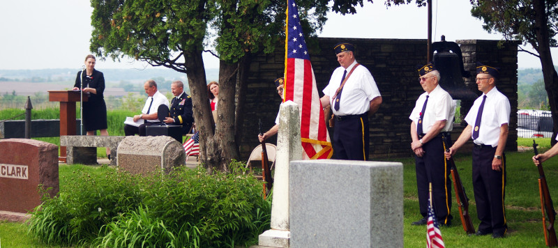 Memorial Day 2014 at Rogers Grove Cemetery (Click to enlarge)